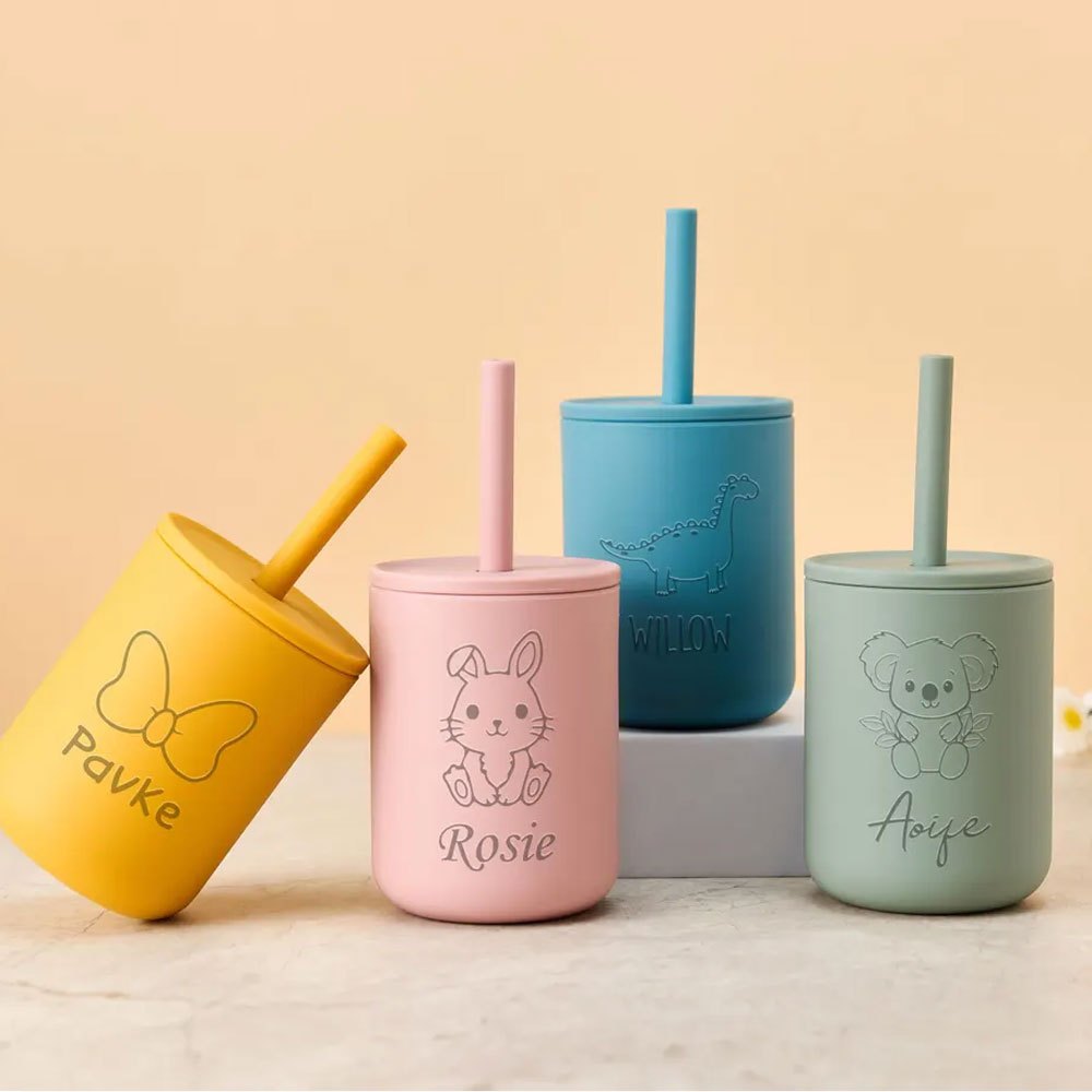 Custom Name Silicone Kids Stra - Baby Food Jars With Lids review and price