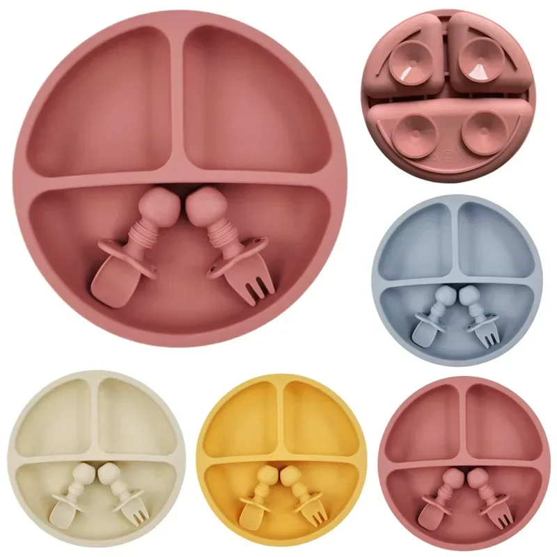 3Pcs Silicone Baby Feeding Set - Baby Food Jars With Lids review and price